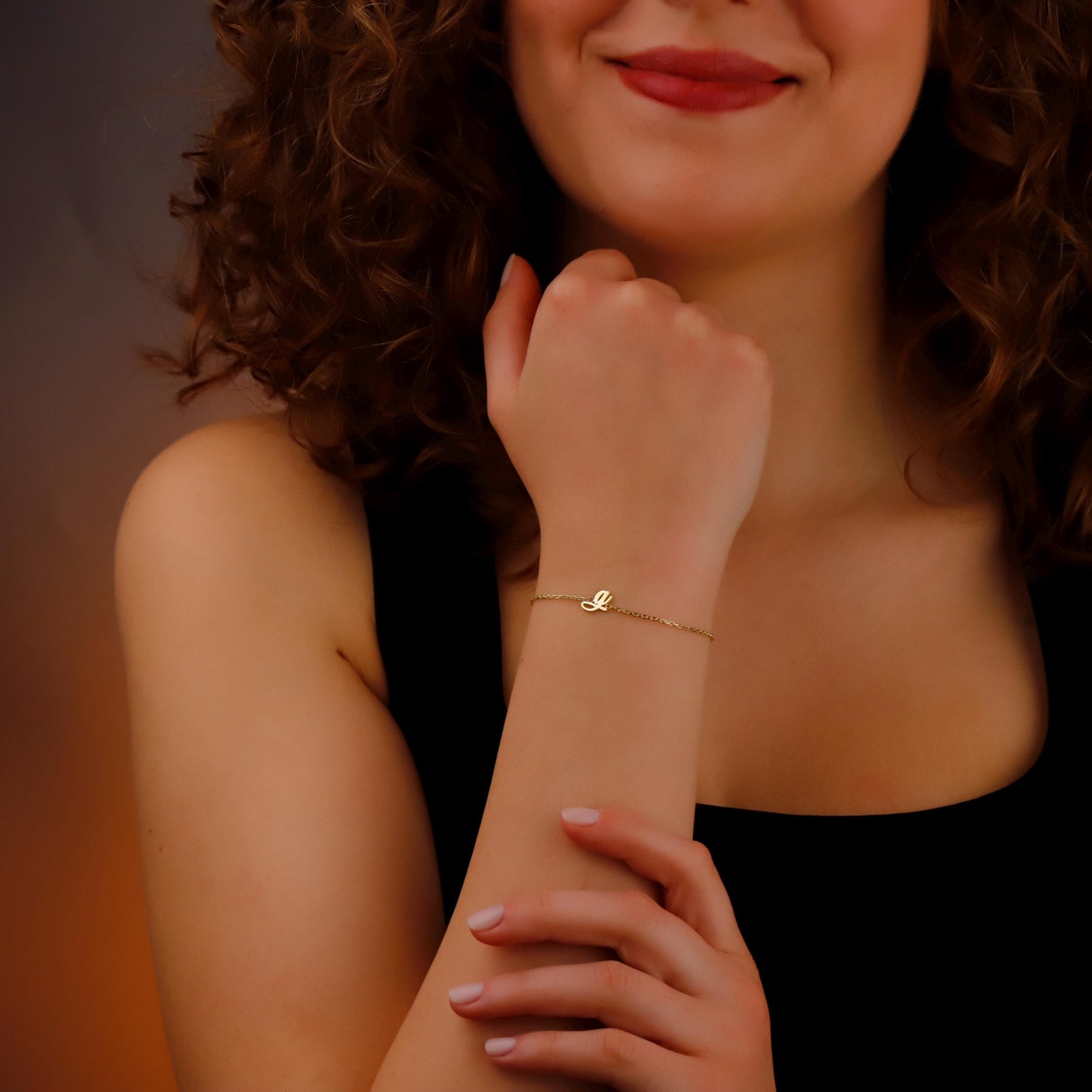 Kişiye Özel Harf Bileklik | Gold, Silver, Rose Seçenekli | El Yapımı Minimalist Bileklik