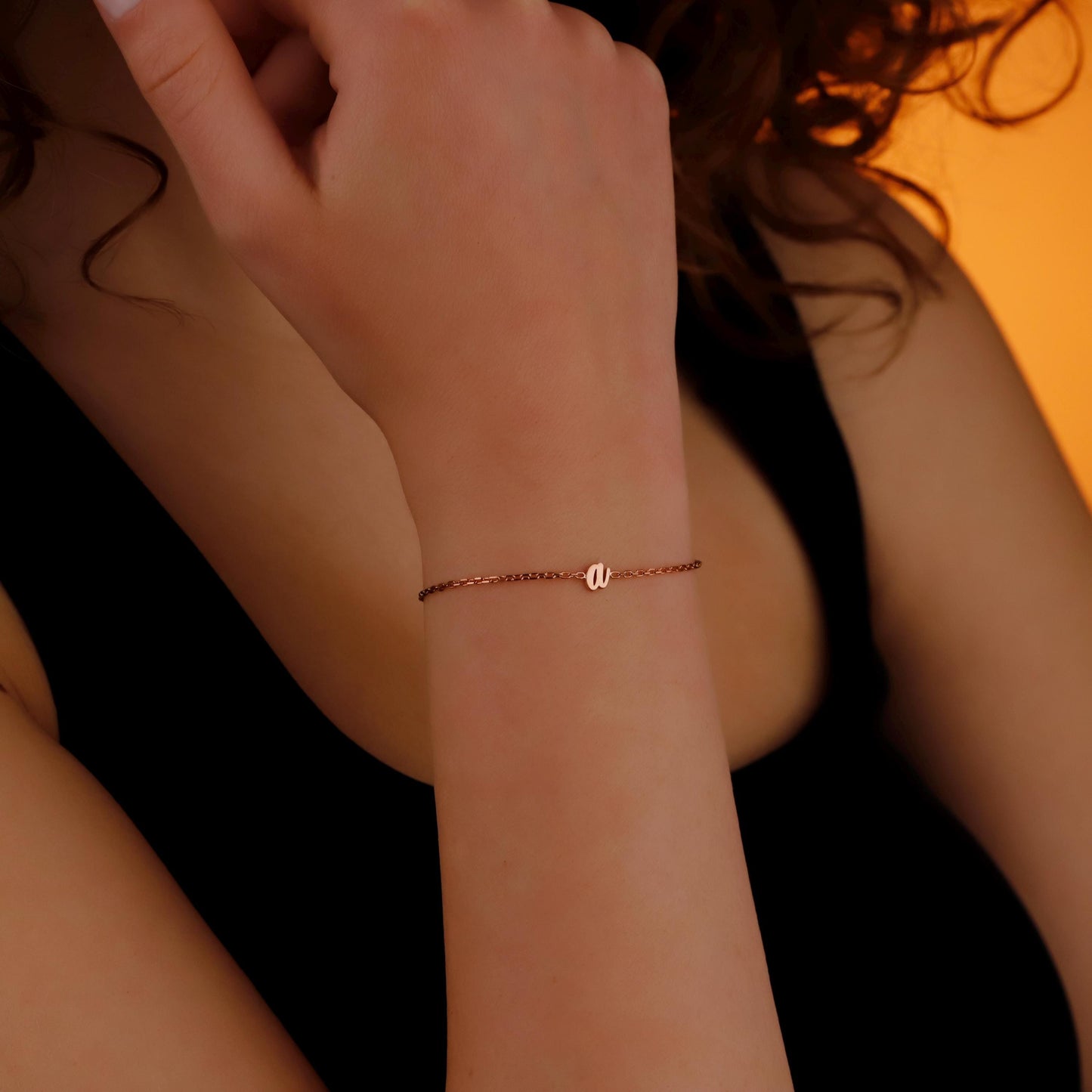 Kişiye Özel Harf Bileklik | Gold, Silver, Rose Seçenekli | El Yapımı Minimalist Bileklik