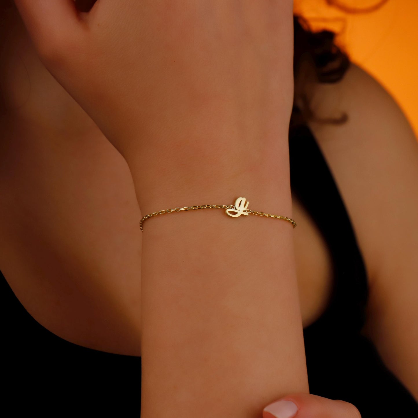 Kişiye Özel Harf Bileklik | Gold, Silver, Rose Seçenekli | El Yapımı Minimalist Bileklik