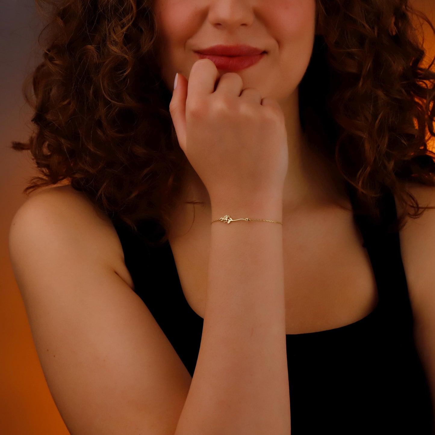 Kişiye Özel Doğum Çiçeği Bileklik | Gold, Silver, Rose Seçenekli | El Yapımı Minimalist Bileklik